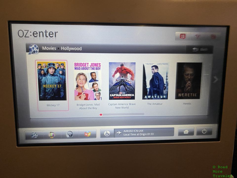Asiana Airlines A380-800 Business Class movies